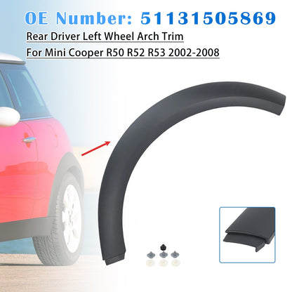 Rivestimento passaruota posteriore sinistro lato guida 51131505869 per Mini Cooper 2002-2008