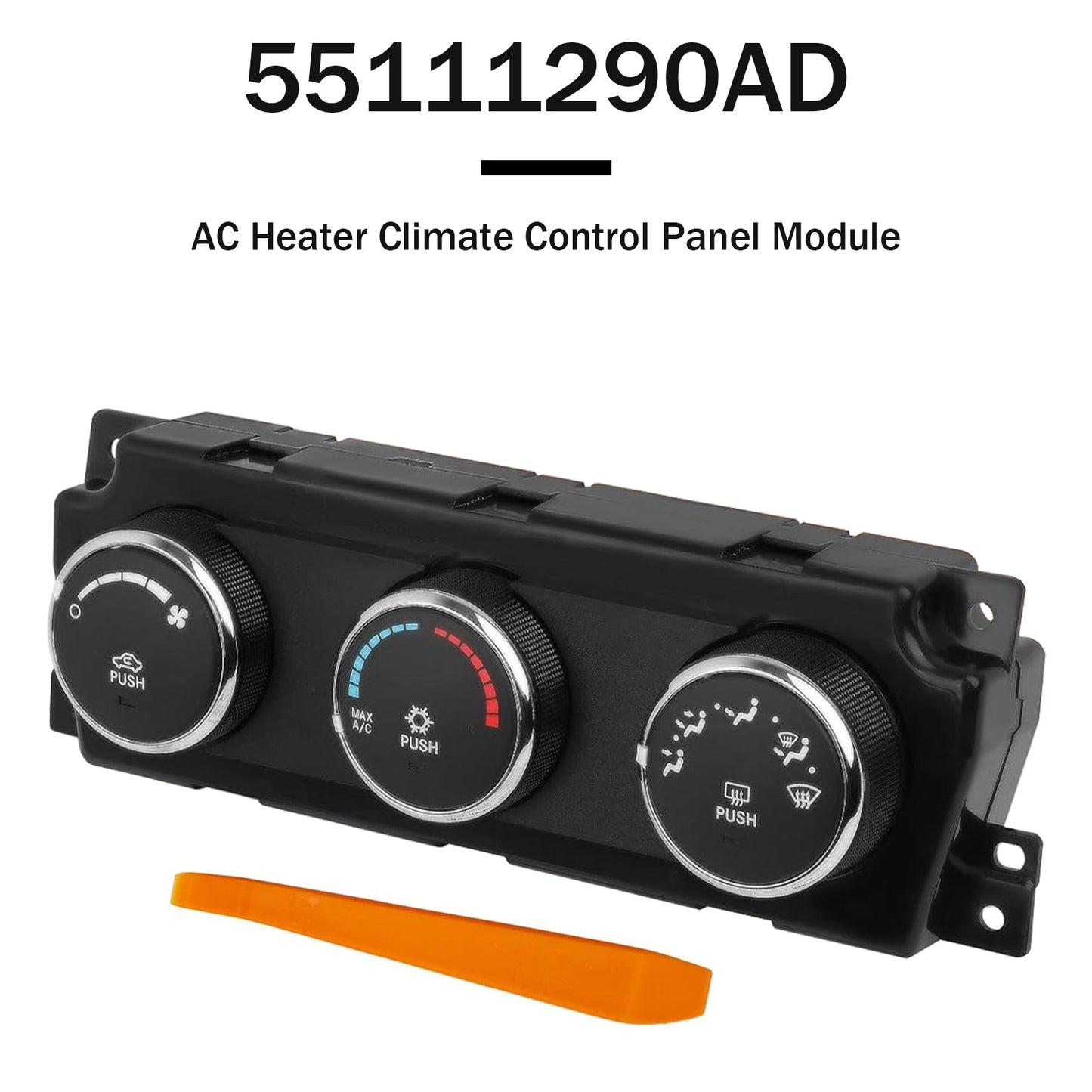 Modulo pannello di controllo del clima del riscaldatore AC Dodge Ram 3500 del 2010 55111290 68090626AD