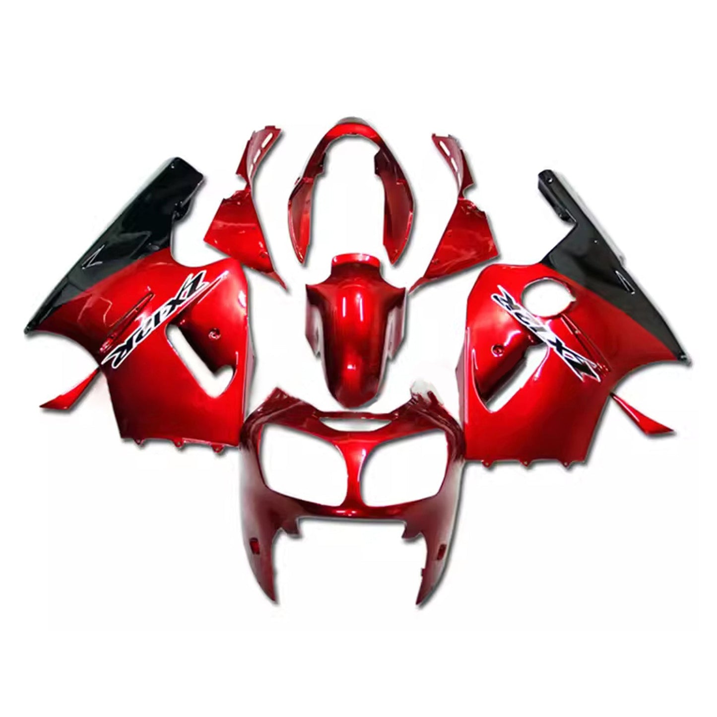 Kit carenatura iniezione in plastica ABS adatto per Kawasaki ZX12R 2000-2001