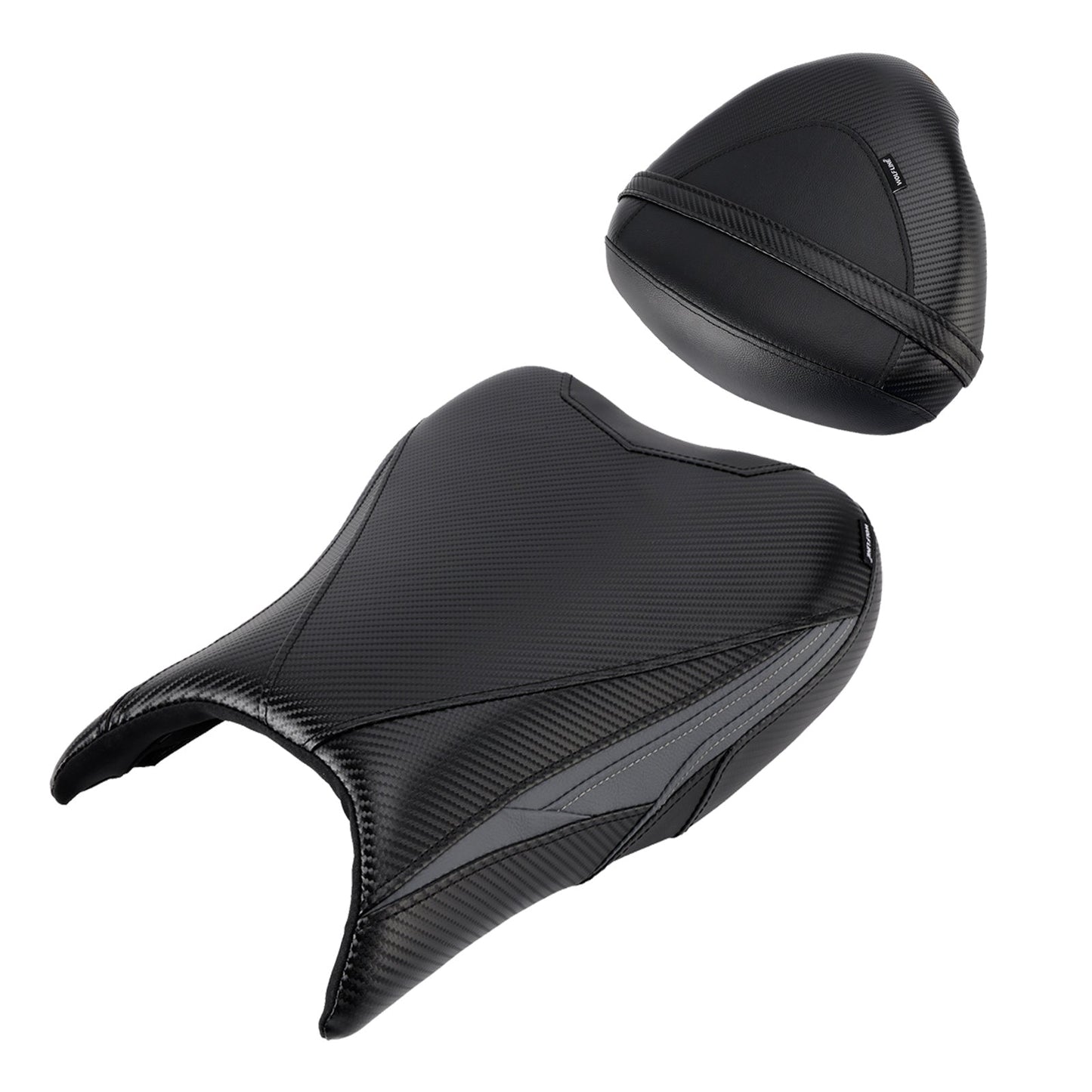 Kit cuscini passeggero Raider anteriori e posteriori per Suzuki GSX1300R 2022-2024, colore nero.
