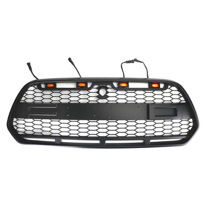 Matt Black Front Bumper Grille Grill w/LED Fit Ford Transit MK8 2015-2018 Raptor