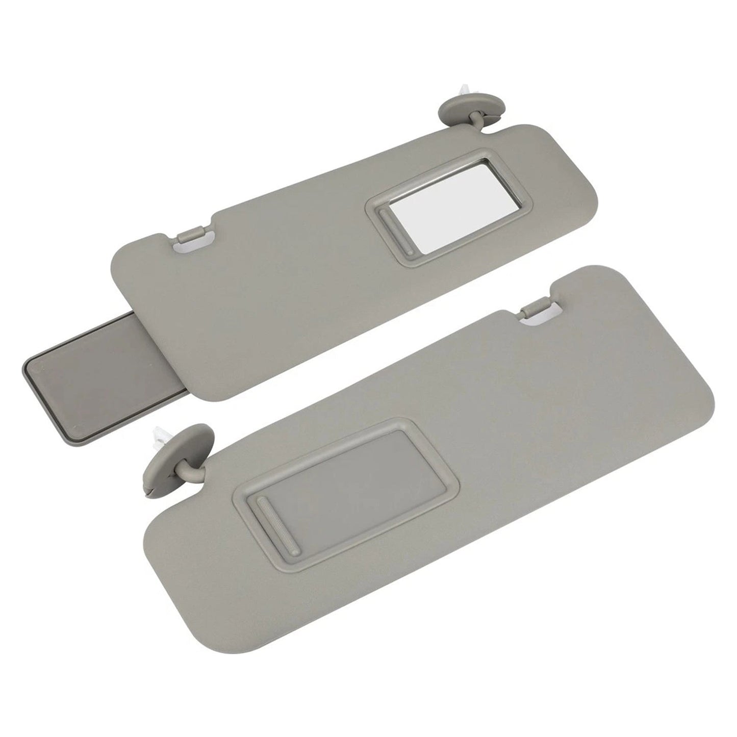 Coppia di alette parasole grigie per Toyota Highlander 2008-2013, codice 74321-48490-E0/74320-48500-E0