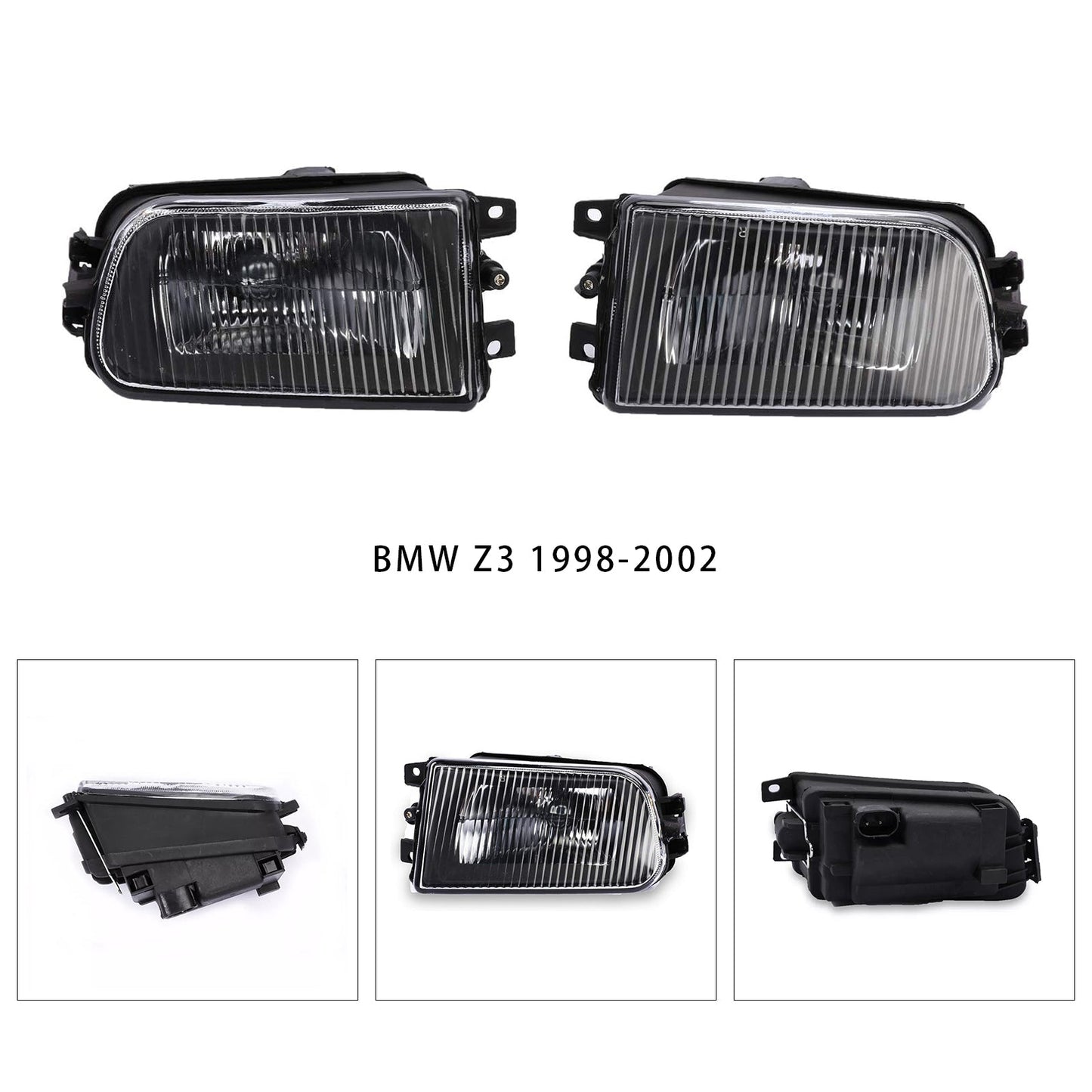 Coppia di fari fendinebbia paraurti anteriore senza lampadine per BMW E39 Serie 5 1995-1998