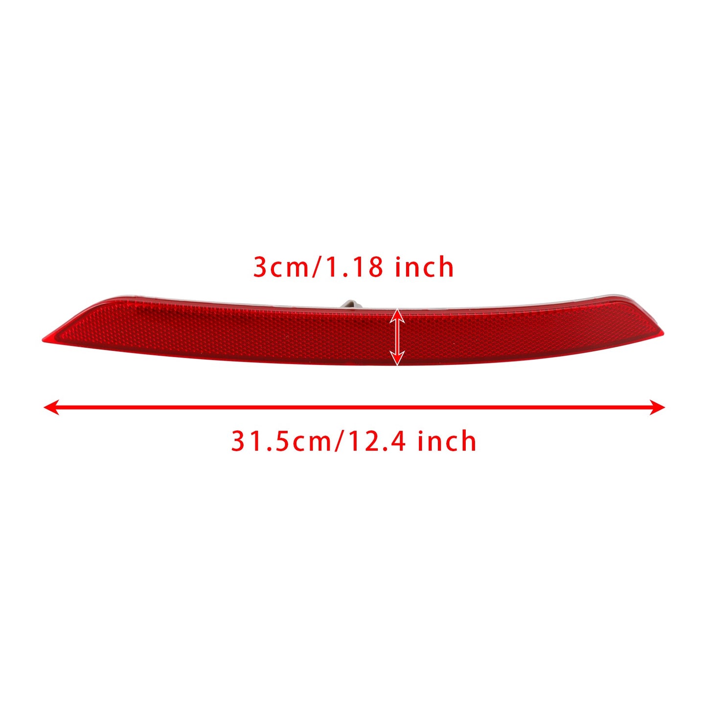 Riflettore paraurti posteriore sinistro e destro rosso per GMC Terrain 2018-2024