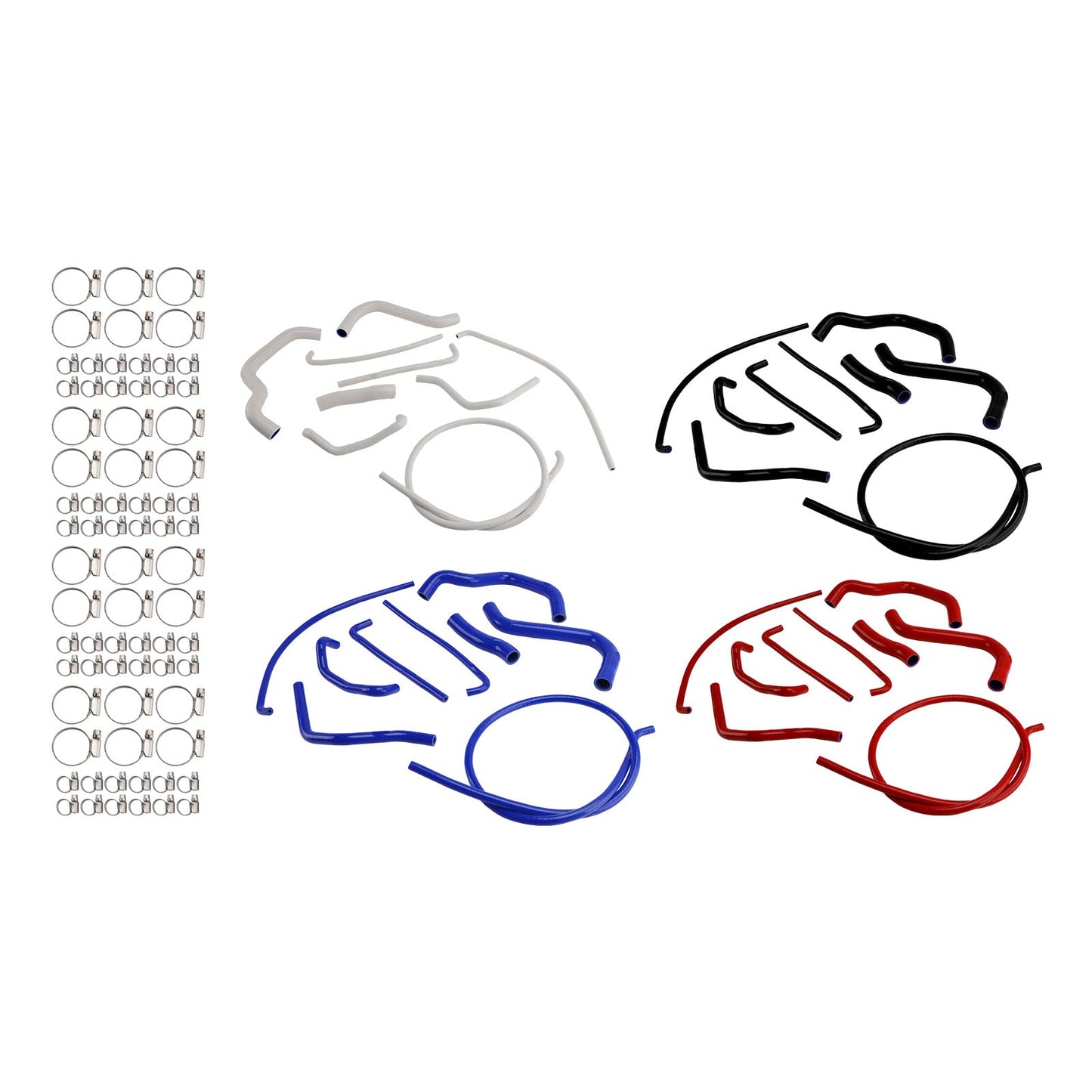 Kit di tubi flessibili in silicone per il liquido di raffreddamento del radiatore per Suzuki GSX-S750/Z 2017-2025