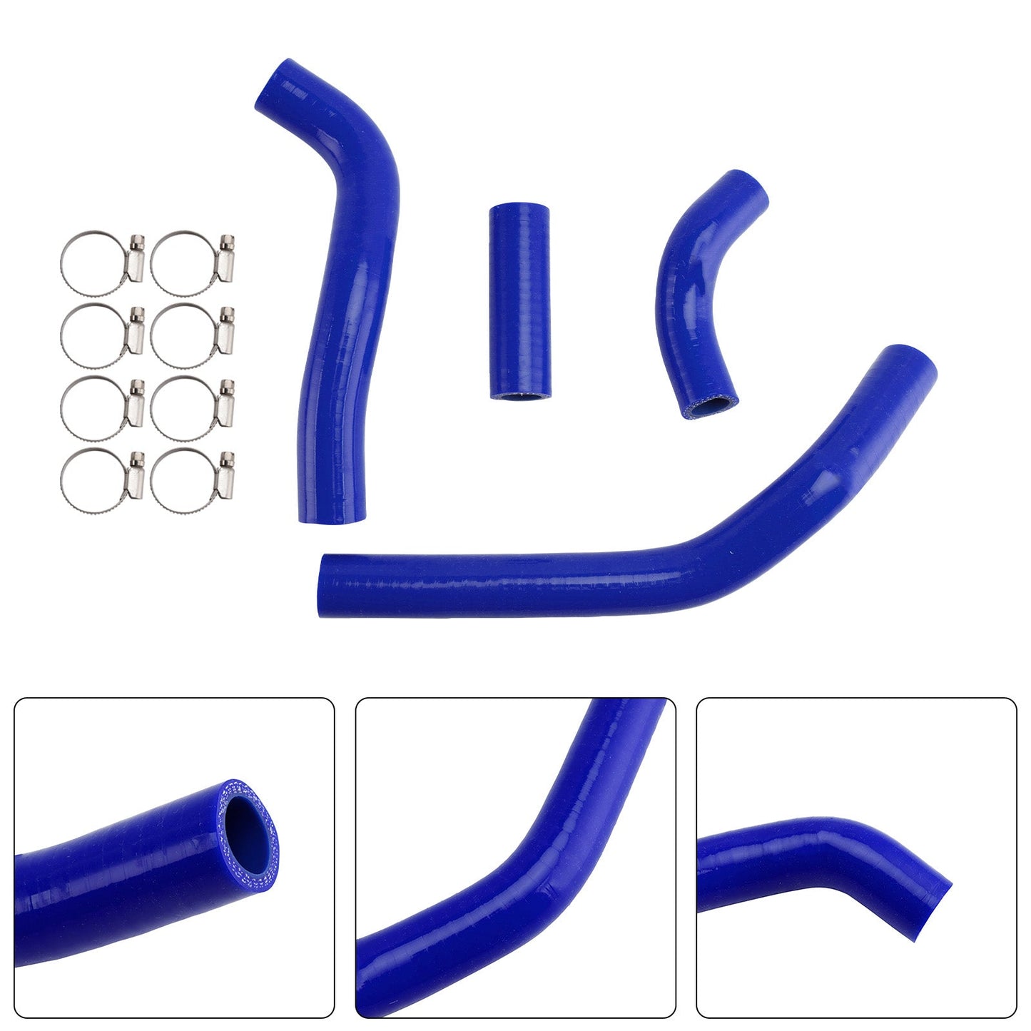 Kit di tubi flessibili in silicone per il liquido di raffreddamento del radiatore, compatibile con Honda CRF450R RX RWE 21-25
