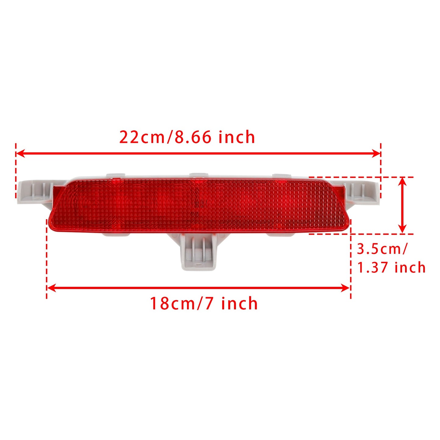 Lampada luce freno posteriore alta Chevrolet Malibu 2008-2012 rossa