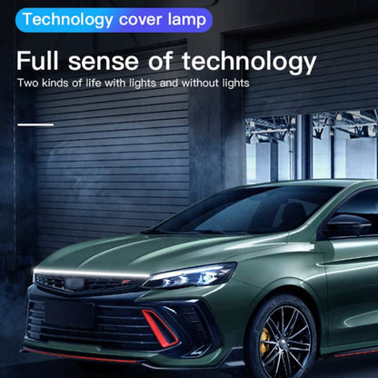Striscia di luci diurne a LED per cofano auto con avvio dinamico flessibile della scansione