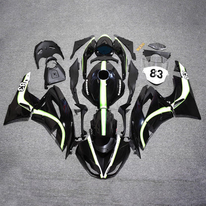 Kit carenatura iniezione in plastica ABS adatto per Kawasaki ZX6R 636 2009-2012