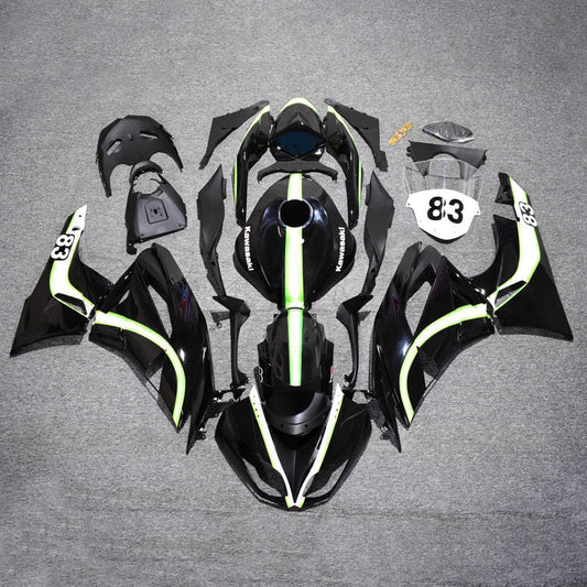 Kit carenatura iniezione in plastica ABS adatto per Kawasaki ZX6R 636 2009-2012