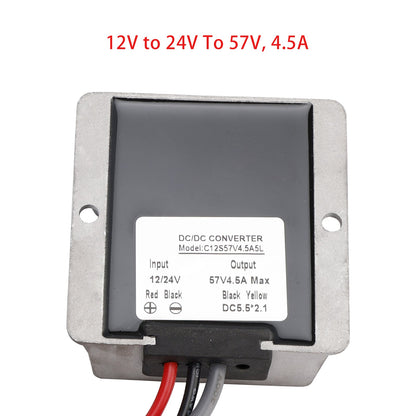 Mini adattatore 12V convertitore step-up CC 12V/24V a 57V 4,5A 256W Smart Boost