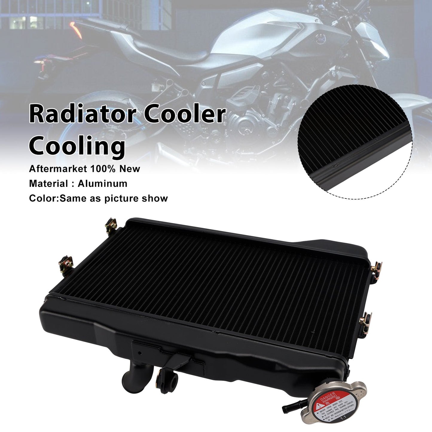 Radiatore di raffreddamento del motore in alluminio adatto per YAMAHA MT-07 2025-2026
