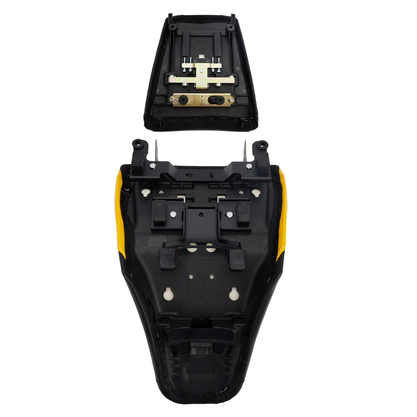 Adatto per Suzuki V-Strom DL1050 2023+ Sella anteriore e posteriore inferiore per passeggero, colore giallo