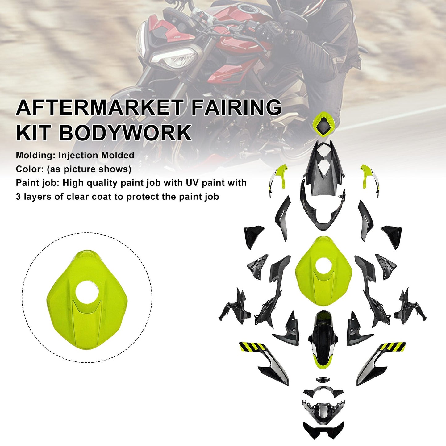 Kit di carene stampate a iniezione per Street Triple 765 R/RS 2023-2025