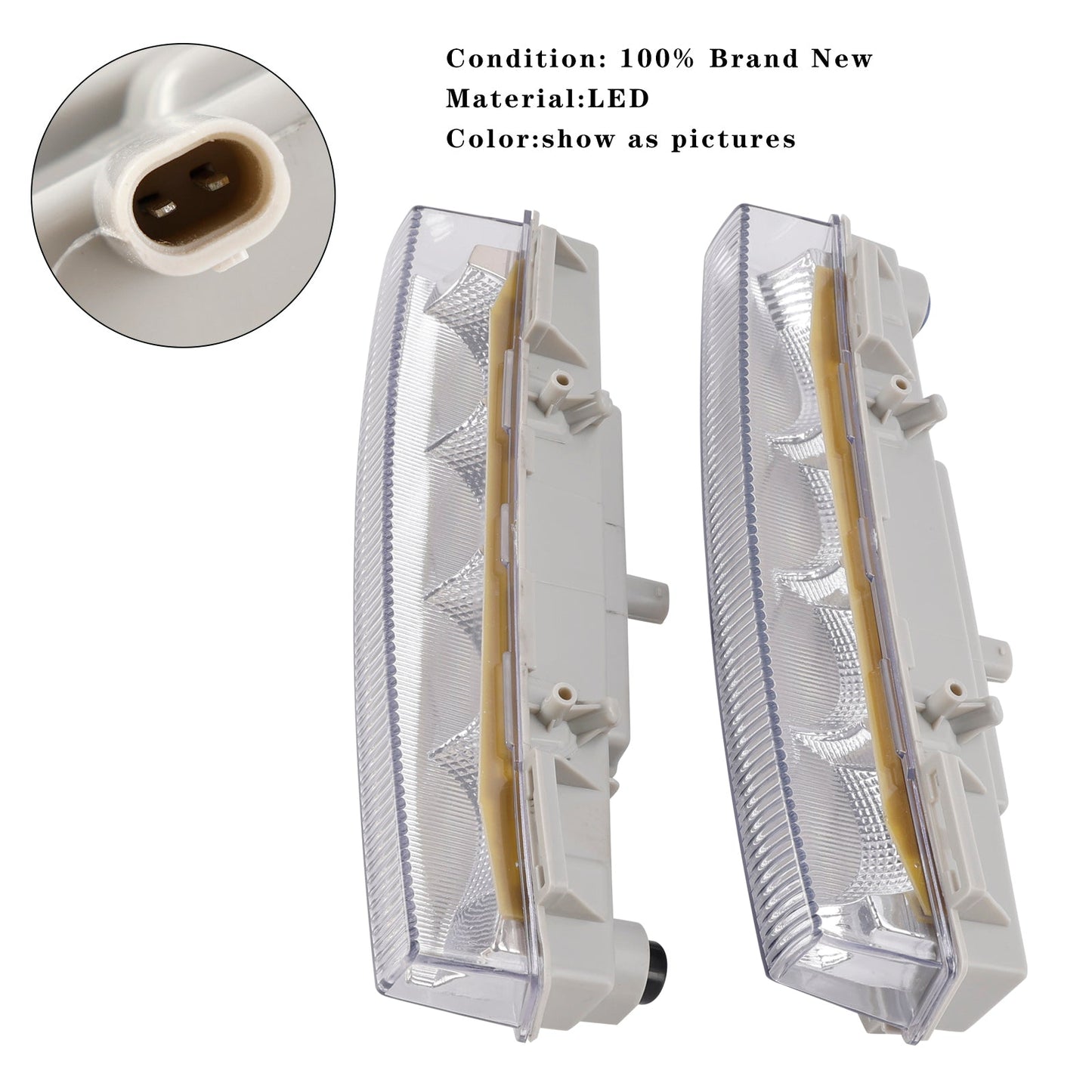 Coppia luci diurne fendinebbia SX/DX per Mercedes W166 ML/GL350/400/550 12-15