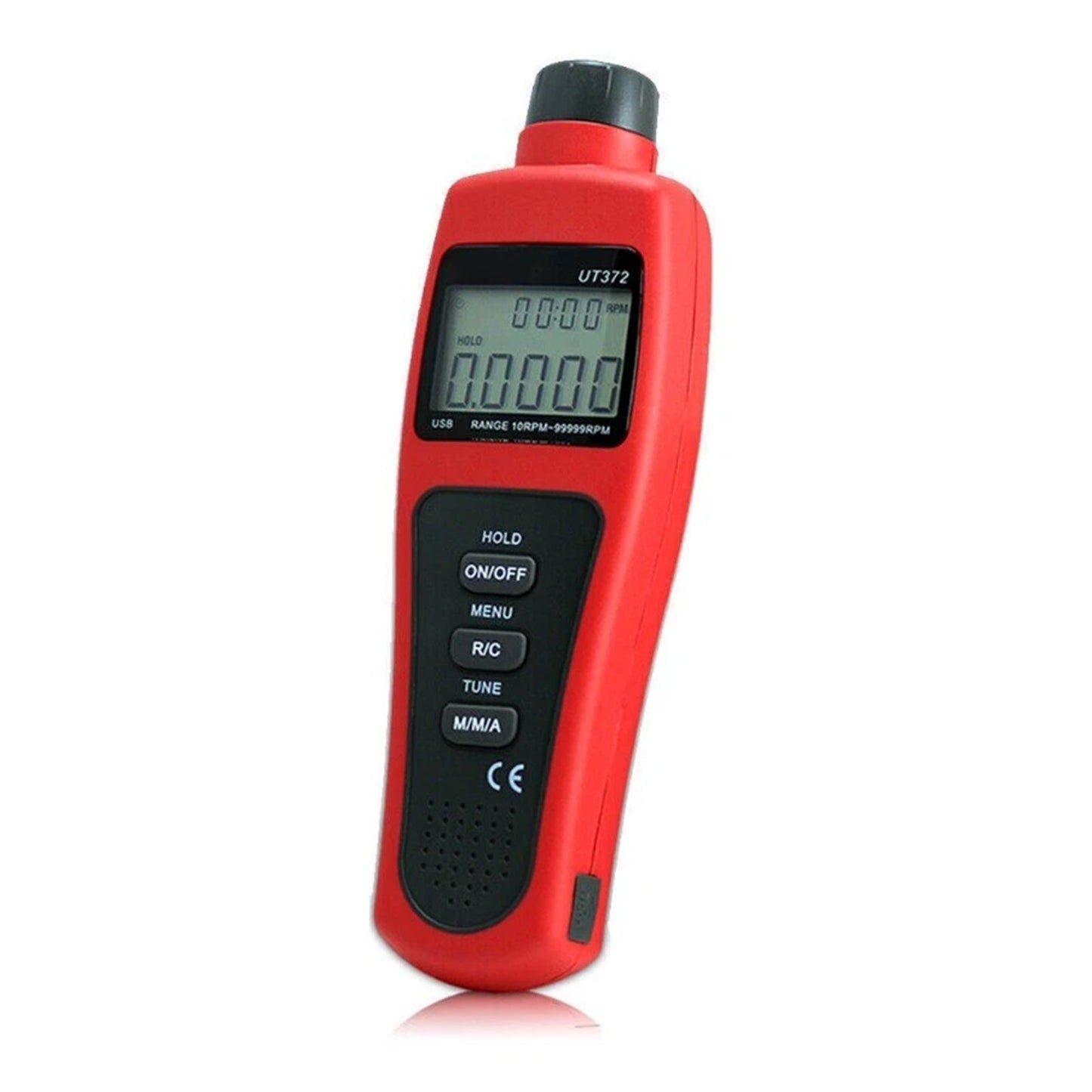 Tachimetro digitale laser senza contatto UT372, misuratore di velocità di rotazione fino a 99999 giri/min.