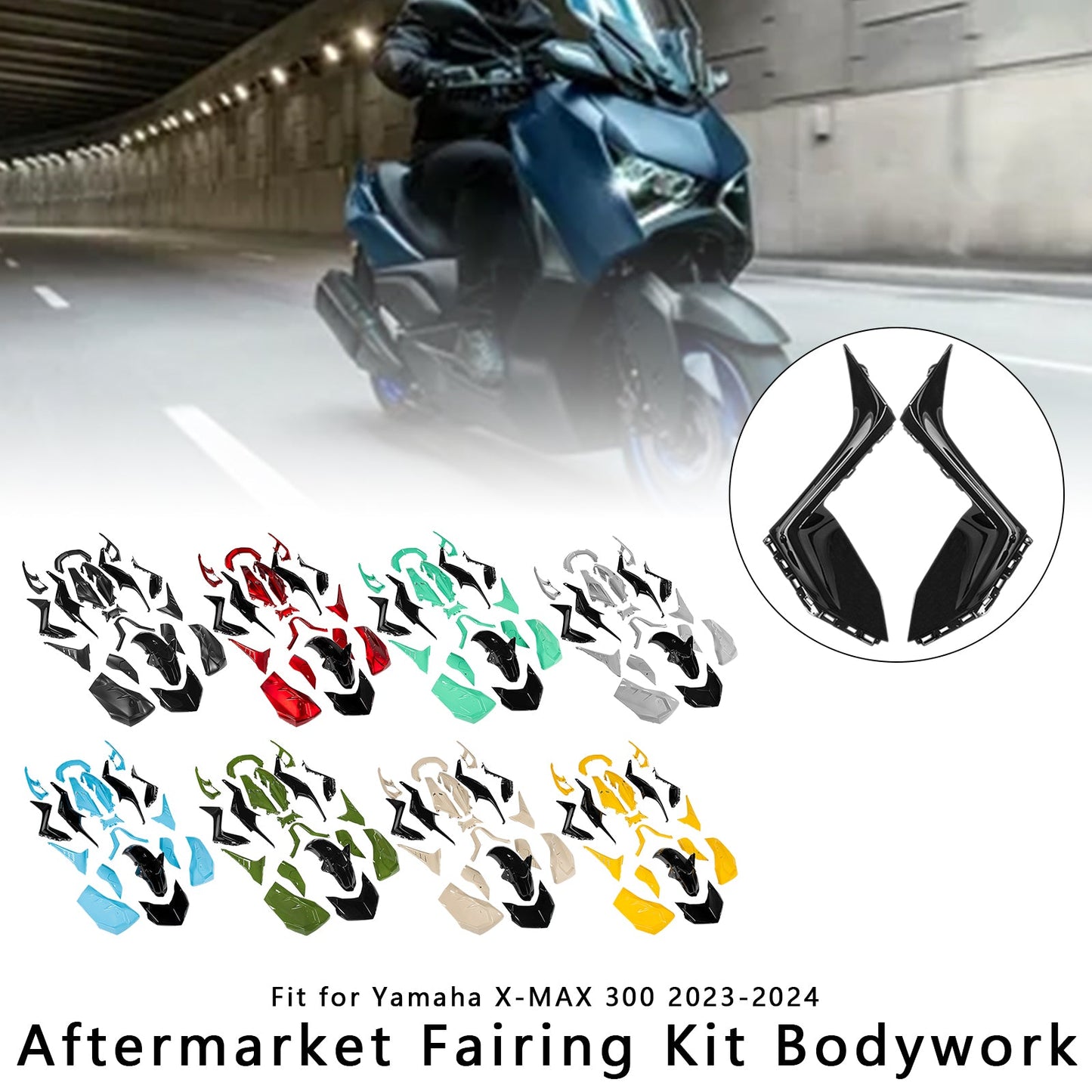 Kit carenatura carrozzeria iniezione Yamaha X-MAX 300 XMAX 2023-2024