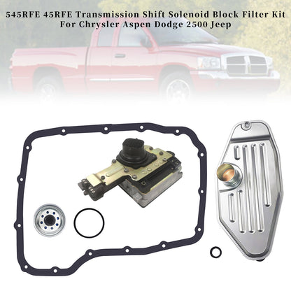 Kit filtro blocco solenoide cambio cambio Jeep Liberty Limited, Renegade, Sport 2002 2.4L L4 - Benzina, 3.7L V6 545RFE 45RFE