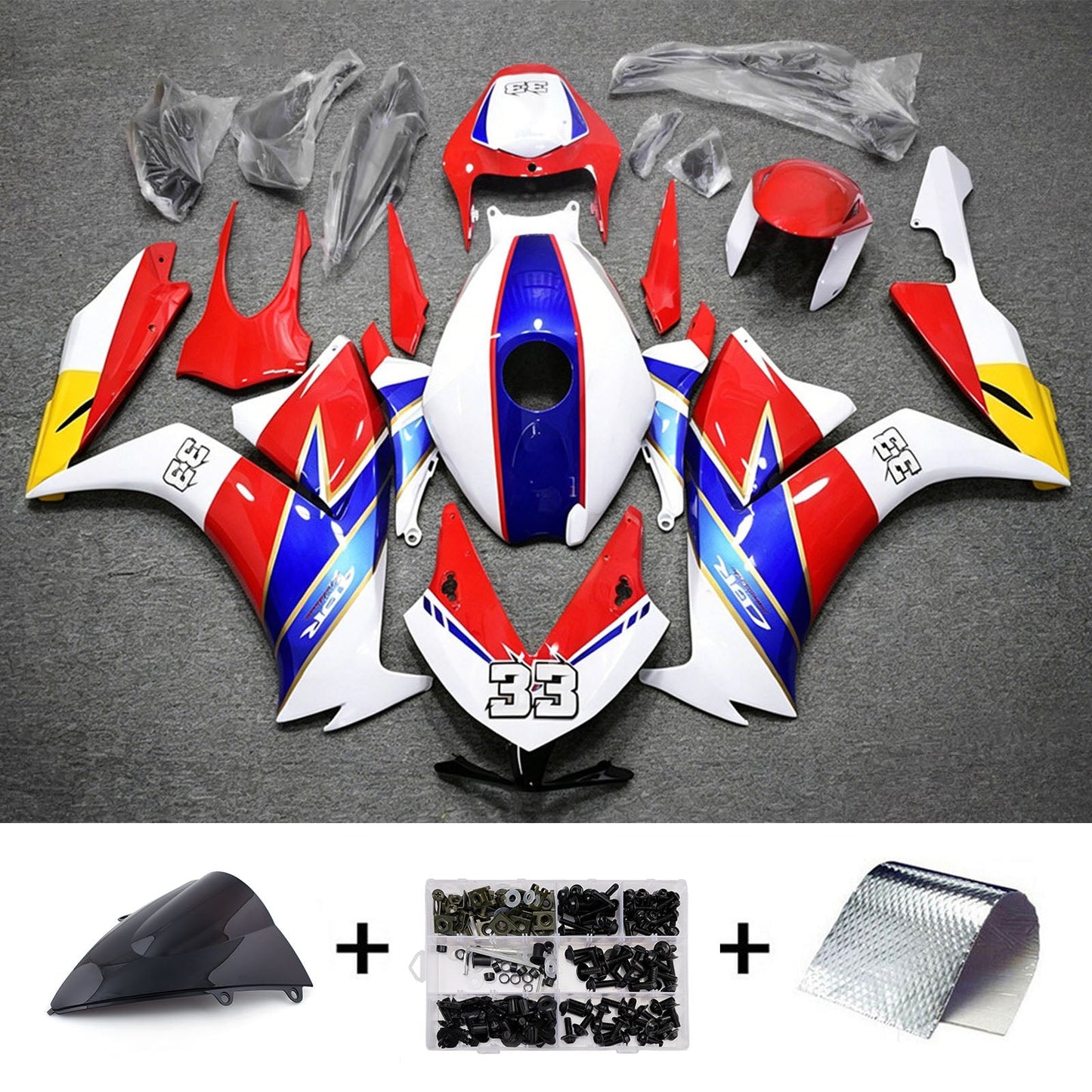 Kit di carene in plastica ABS stampate a iniezione per Honda CBR1000RR 2012-2016