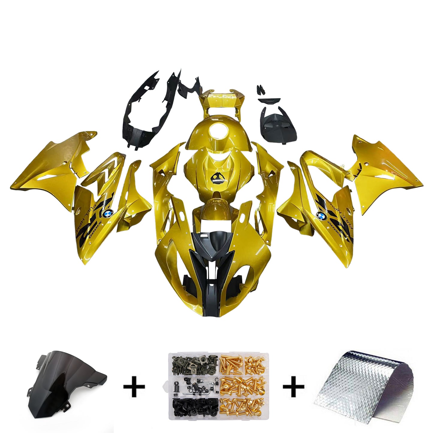 Kit di carenatura iniezione Bodywork ABS in plastica adatta per BMW S1000RR 2017-2018