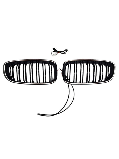 Griglia anteriore a doppia lamella nera lucida per BMW Serie 3 F34 GT (modelli 2013-2019).