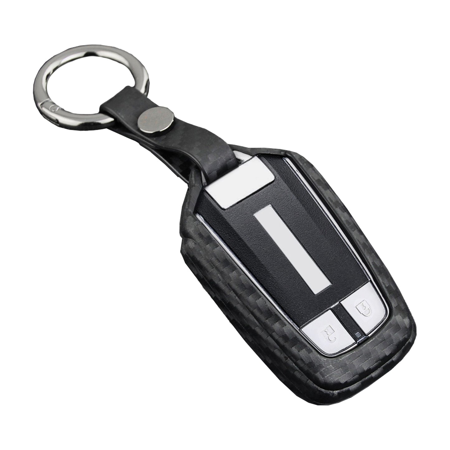 Custodia in pelle e silicone per chiave auto con fibbia per Isuzu