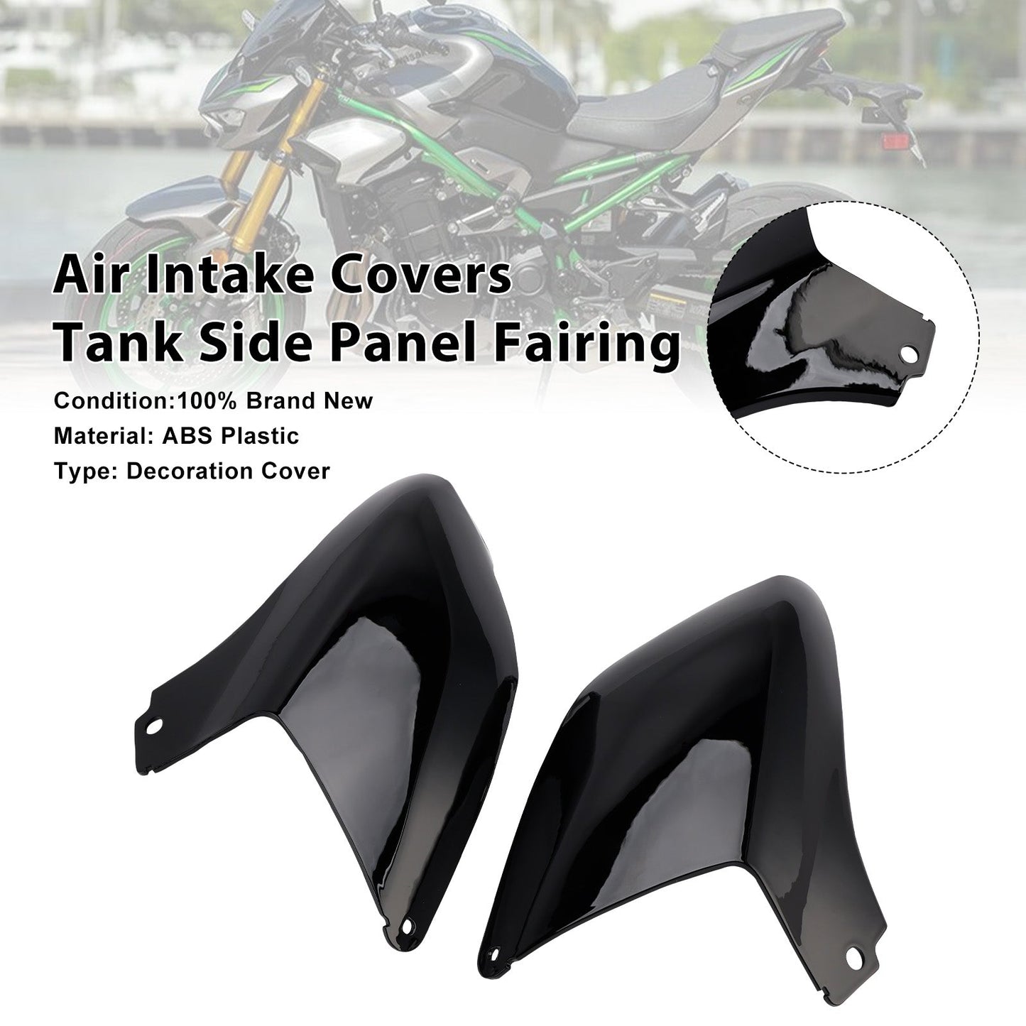 Coperture per presa d'aria, pannello laterale del serbatoio, carenatura per Kawasaki Z900 2025-2026