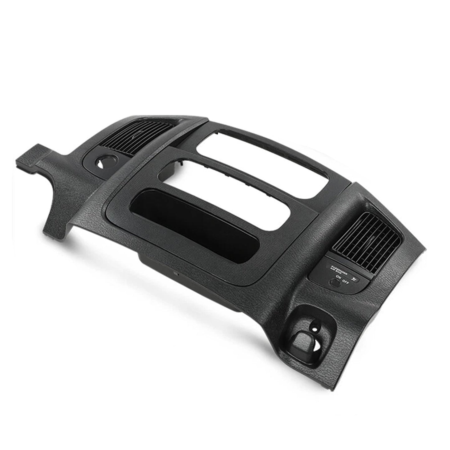 Pannello di rivestimento della bocchetta dell'aria del cruscotto centrale Dodge Ram 1500 2002-2005, nero