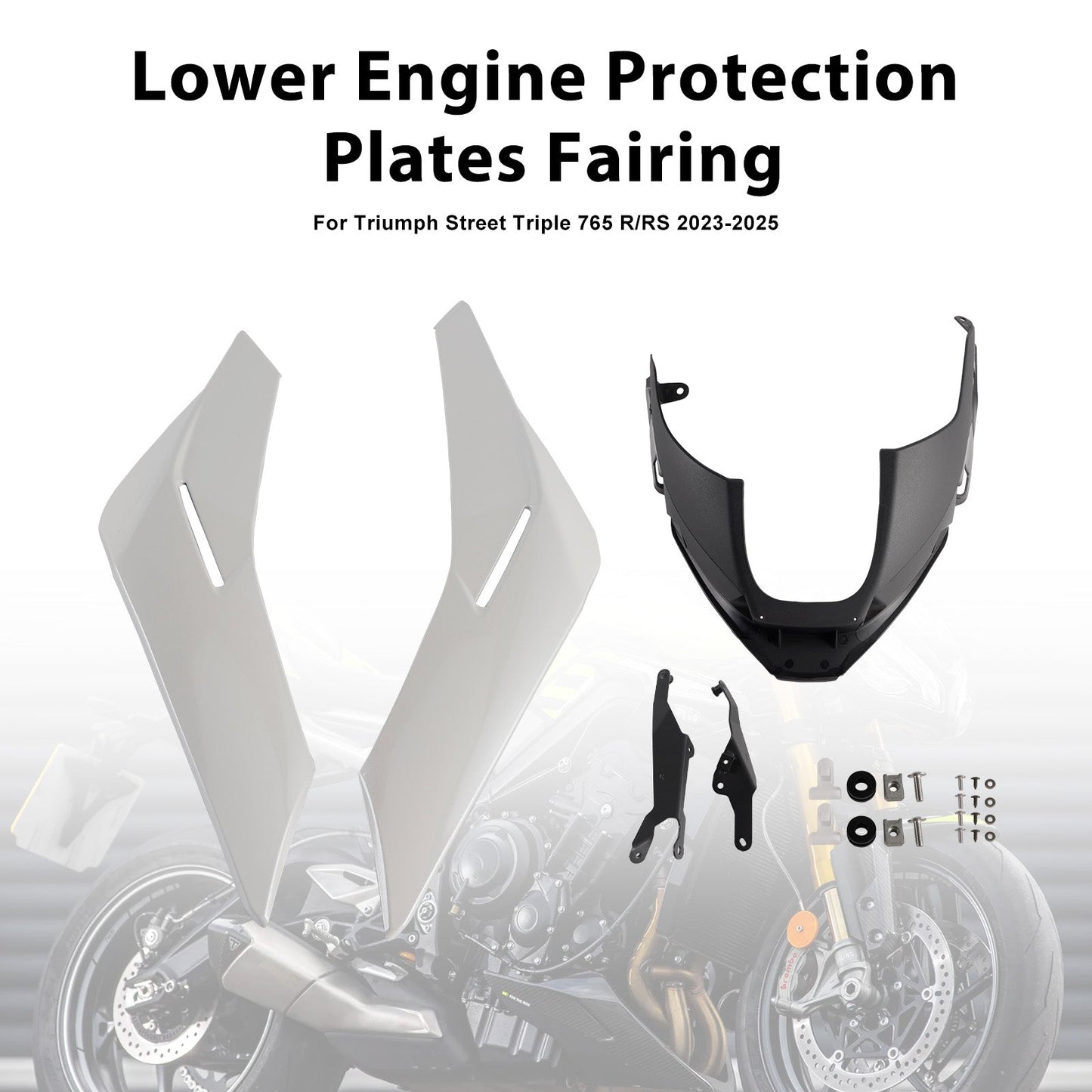 Pannelli inferiori del motore Street Triple 765 R/RS 2023-2025, carenatura protettiva