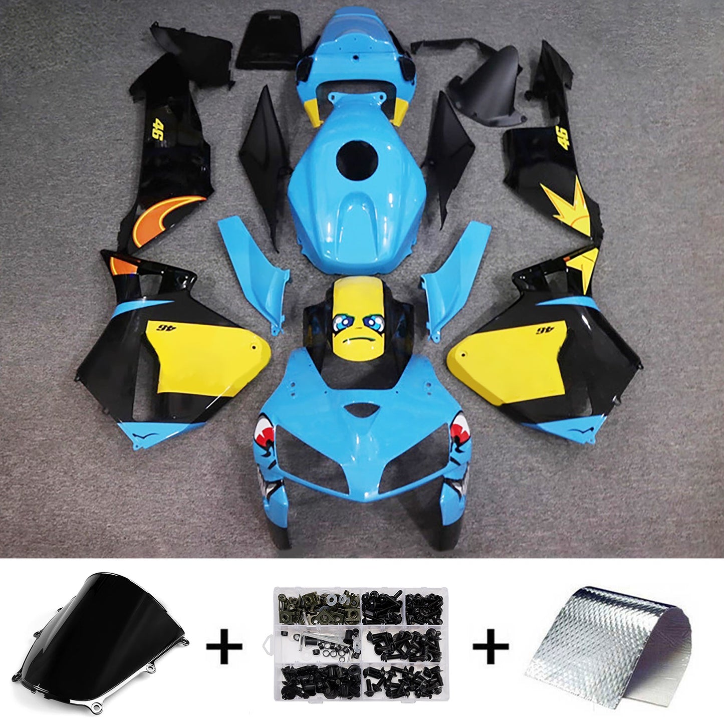 Kit di carene in plastica ABS stampate a iniezione per Honda CBR600RR 2005-2006 F5