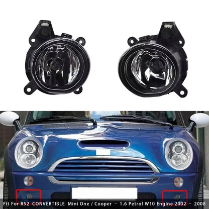 Coppia di fendinebbia paraurti anteriore per Mini Cooper One R50 R52 R53 63176925050