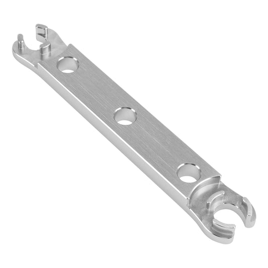 Chiave per la rimozione del tappo inferiore in alluminio. Strumento utilizzato per ricostruire la forcella DVO Saphire/Onyx.