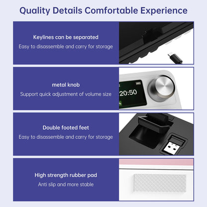 Tastiera meccanica wireless Bluetooth 2.4G a 98 tasti, tre modalità, RGB, sostituibile a caldo