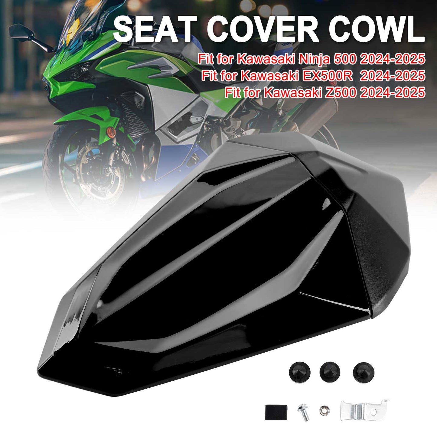 Carenatura posteriore per sedile posteriore Kawasaki Ninja 500 EX500R Z500 2024-2025