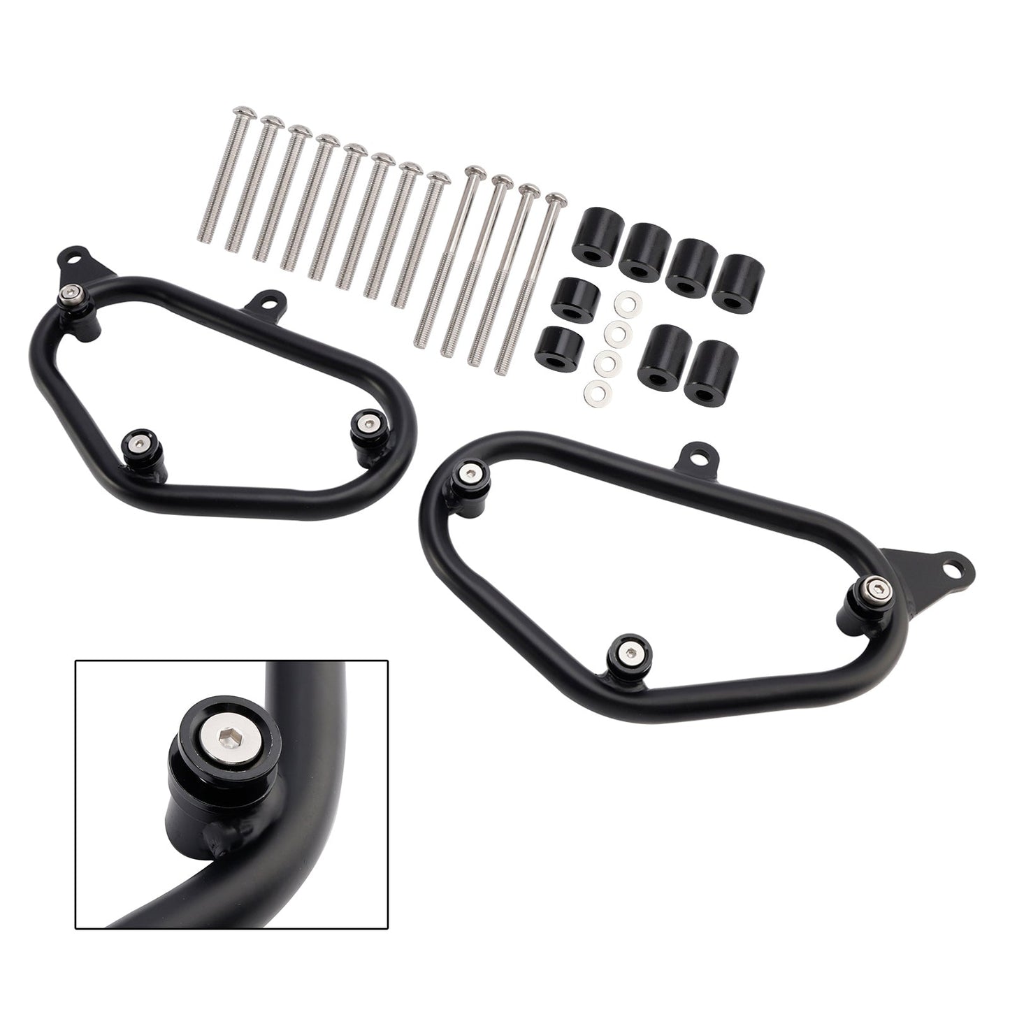 Staffa di montaggio per borsa laterale Kawasaki Eliminator 500 2024-2025, nera