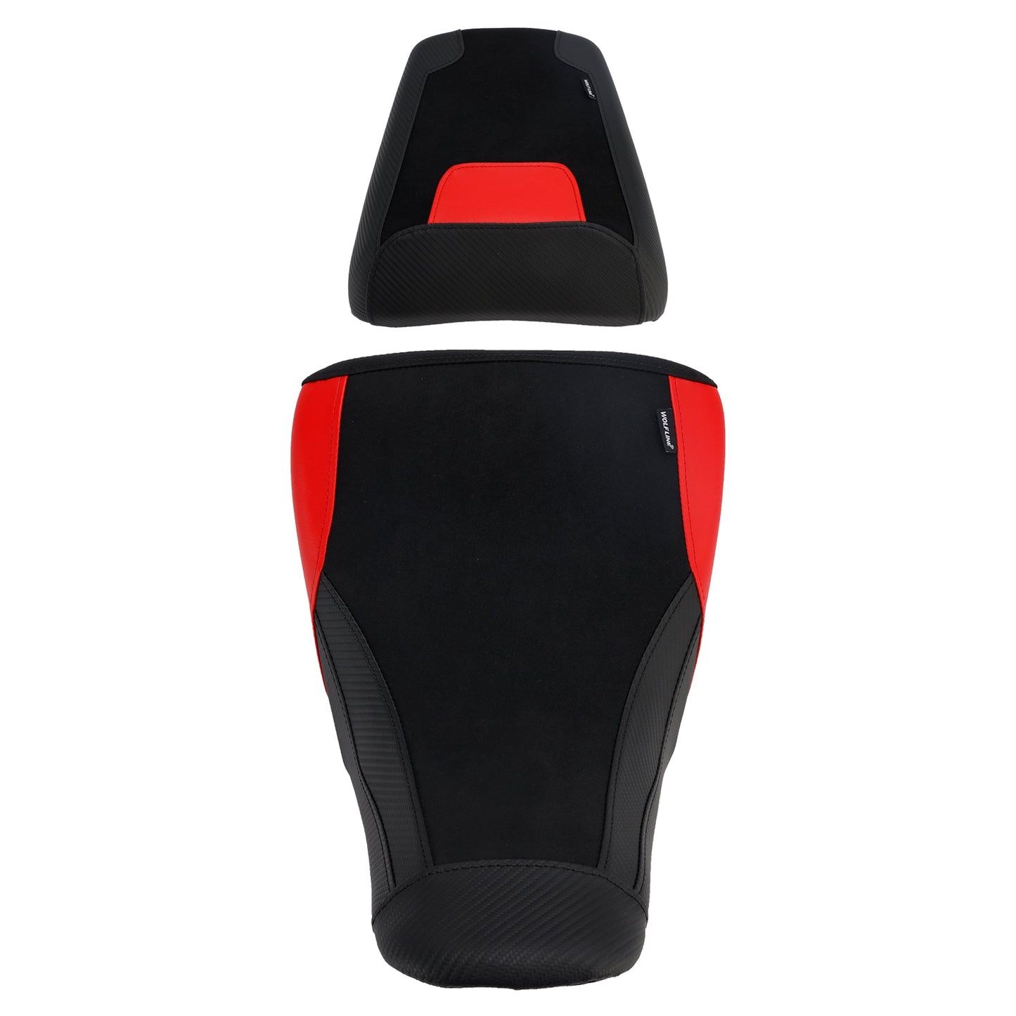 Cuscino inferiore per sella conducente e passeggero, colore rosso, per Suzuki V-Strom DL1050 2023-2025