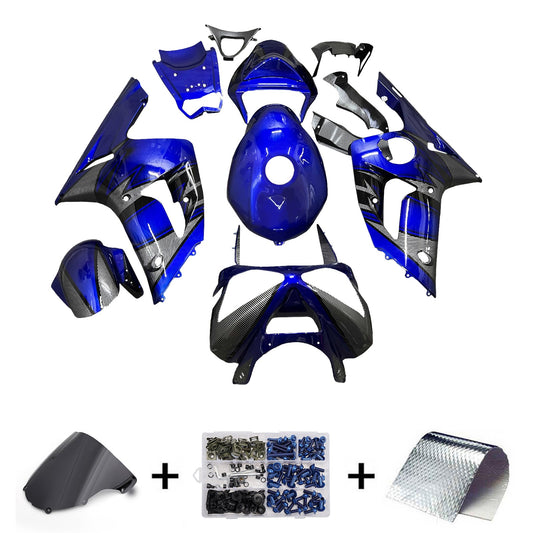 Kit carenatura iniezione in plastica ABS adatto per Kawasaki ZX6R 636 2003-2004