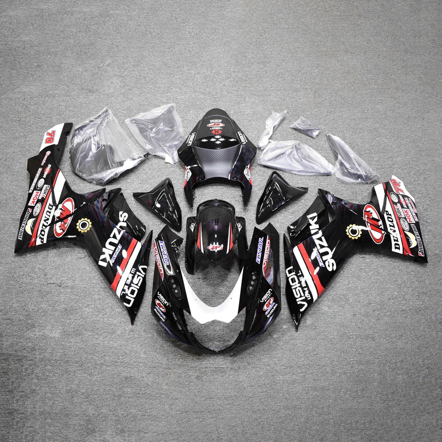 Kit carenatura iniezione plastica ABS per Suzuki GSXR 600/750 2011-2026 K11
