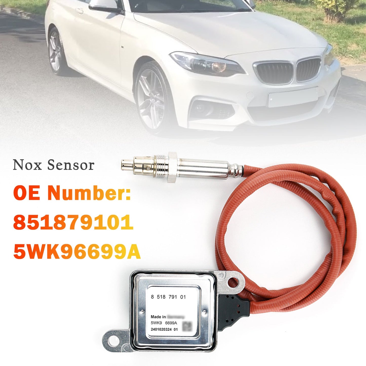 Sensore di ossido di azoto NOx 851879101 5WK96699A per BMW Serie 1 2 3 5 7