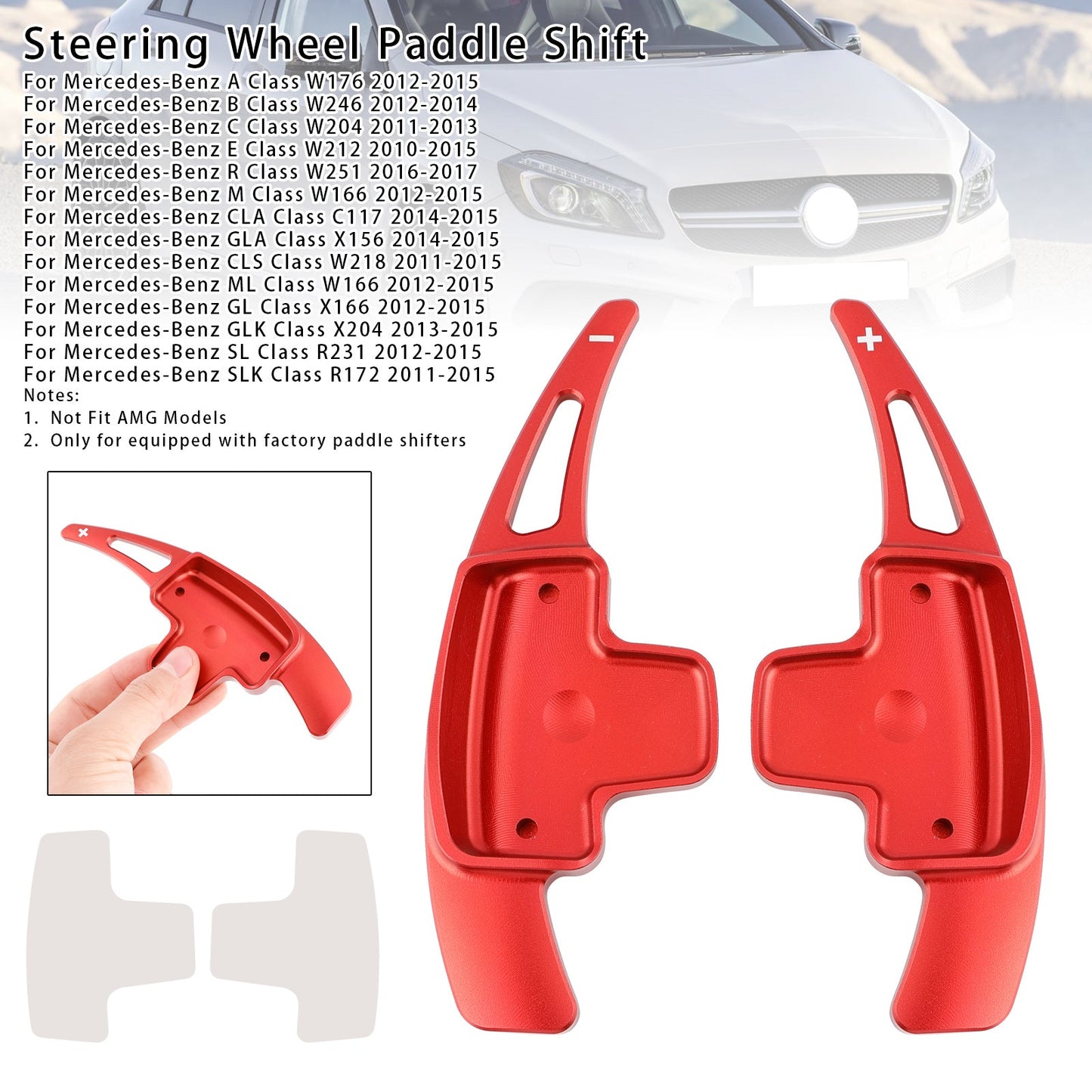 Leva del cambio al volante per Mercedes-Benz A B C GL GLA 12-15