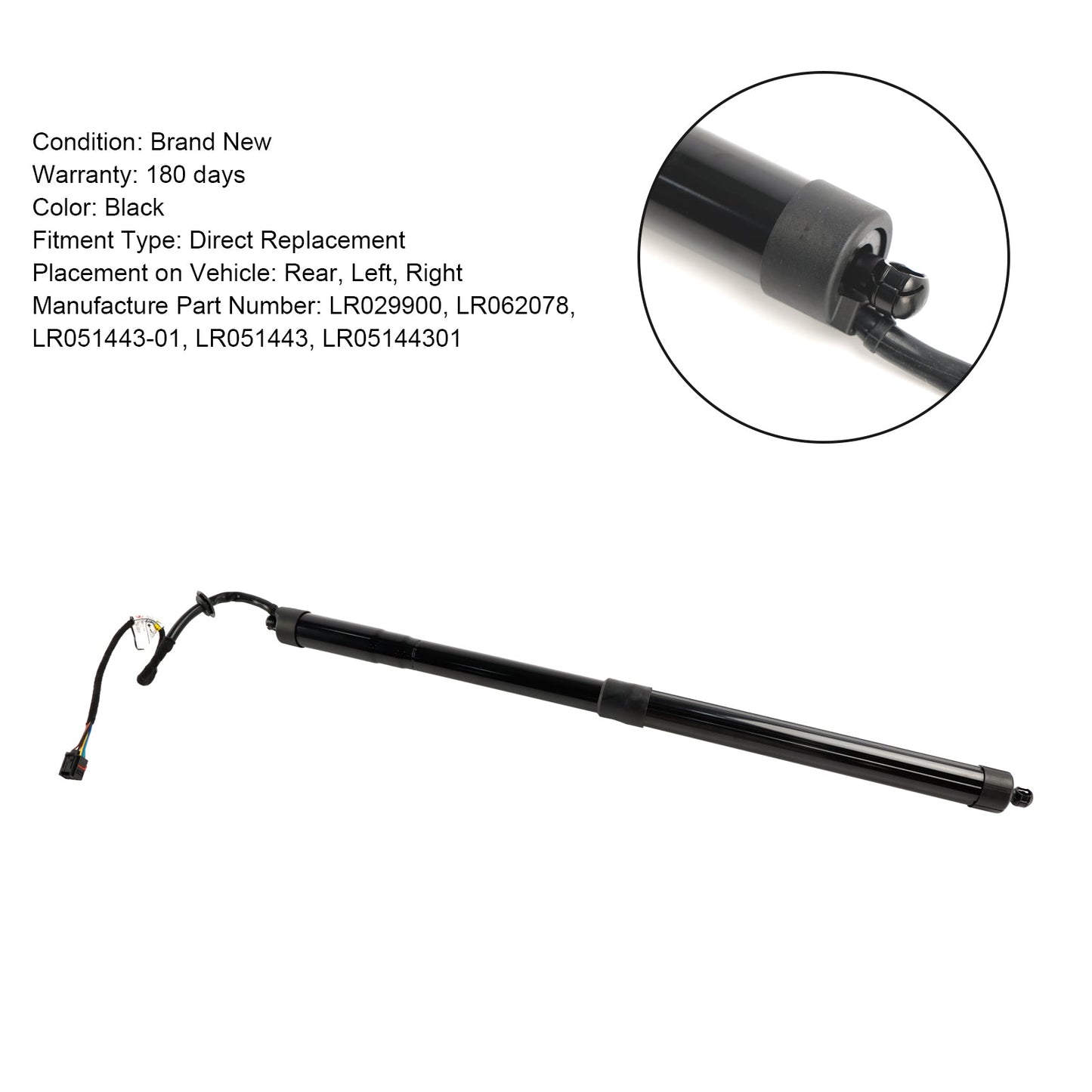 Puntone del gas del portellone posteriore di sport L320 di Range Rover 2010-2013 elettrico LR051443