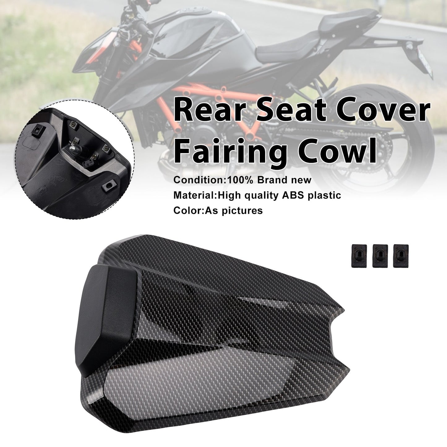 2020-2023 Per 1290 Super Duke R Copertura sedile posteriore cupolino