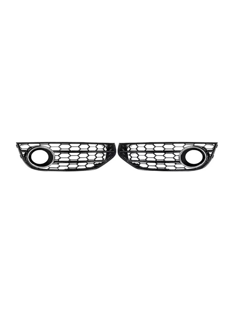 Griglia fendinebbia a nido d'ape per paraurti anteriore Audi A4 Allroad B8 2010-2015 cromata