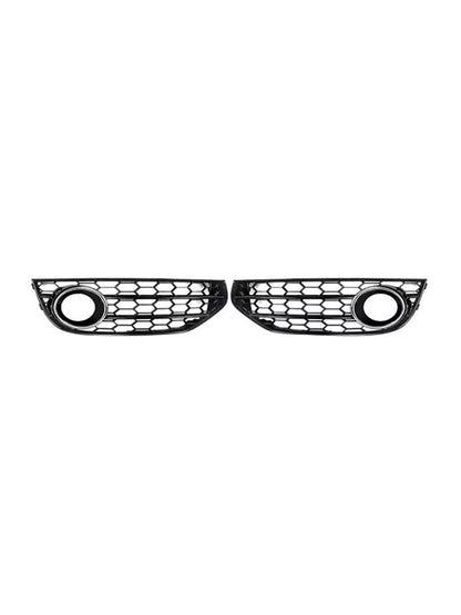 Griglia fendinebbia a nido d'ape per paraurti anteriore Audi A4 Allroad B8 2010-2015 cromata