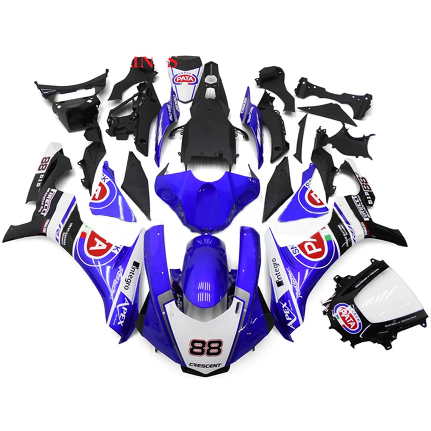 Kit carenatura BODYWORK ABS di plastica per Yamaha YZF 1000 R1 2015-2019