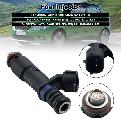 1 pz. Iniettore carburante 03D906031G per VW Fox Hatchback per Skoda Fabia II 1.2L