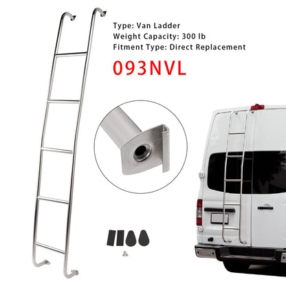 Scala per furgone a 5 gradini con tetto alto NISSAN NV2500 HD 2011-2021 093NVL 300 libbre