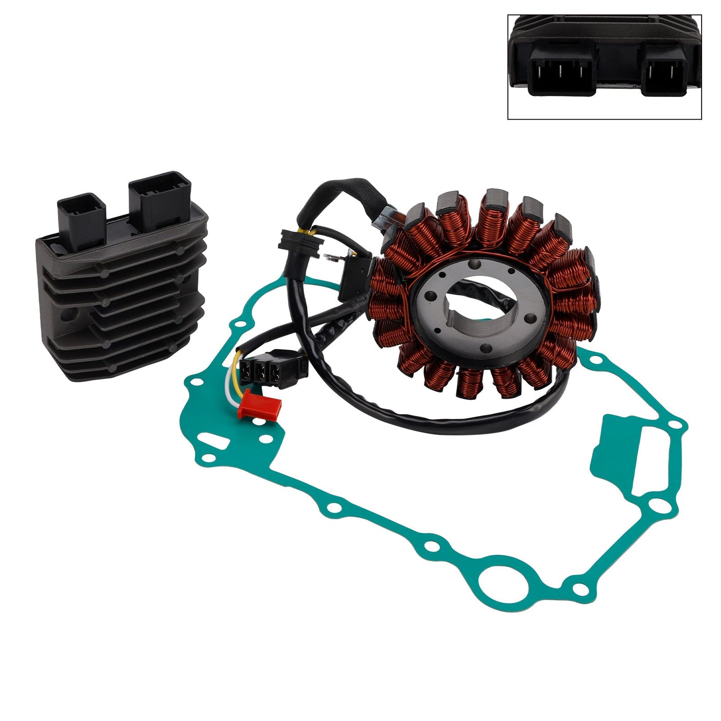 2008 Honda NSS250 Reflex 250 Sport MF10 Guarnizione statore e raddrizzatore regolatore 31120-KVZ-632