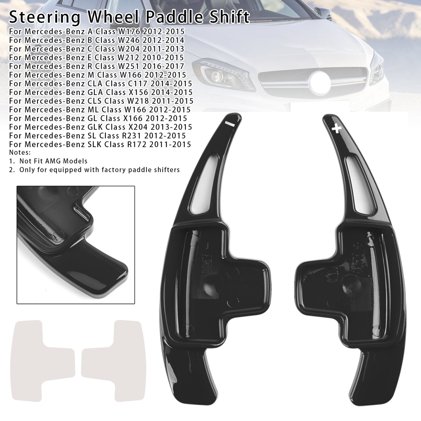 Leva del cambio al volante per Mercedes-Benz A B C GL GLA 12-15