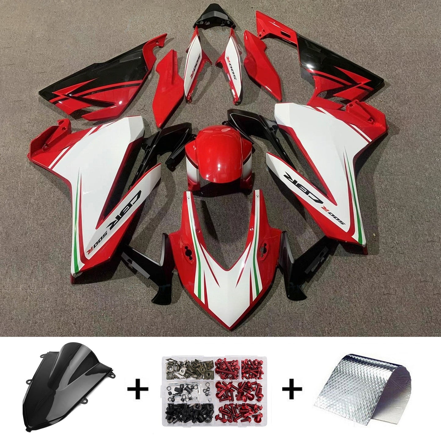 Kit di carene in plastica ABS stampate a iniezione per Honda CBR500R 2022-2023